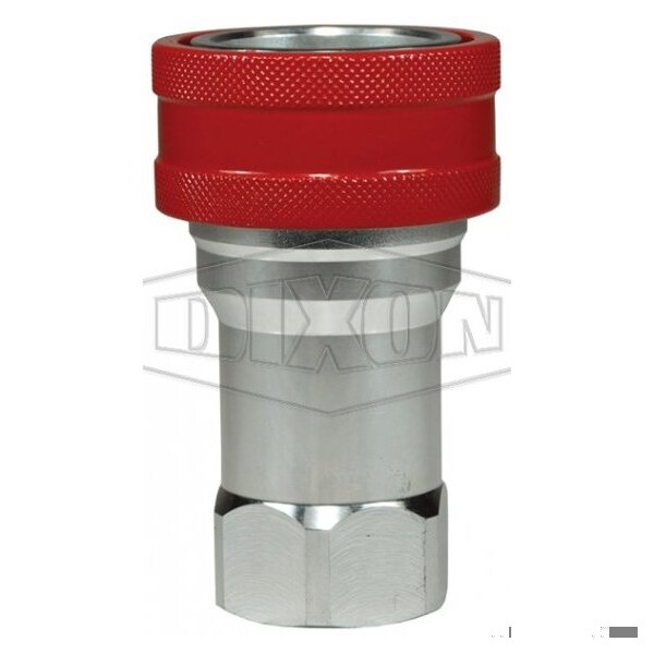 Dixon DQC H-BOP Blowout Preventer Safety Female Coupler, 1-11-1/2 Nominal, Female NPTF, Steel 8HF8-BOP - main